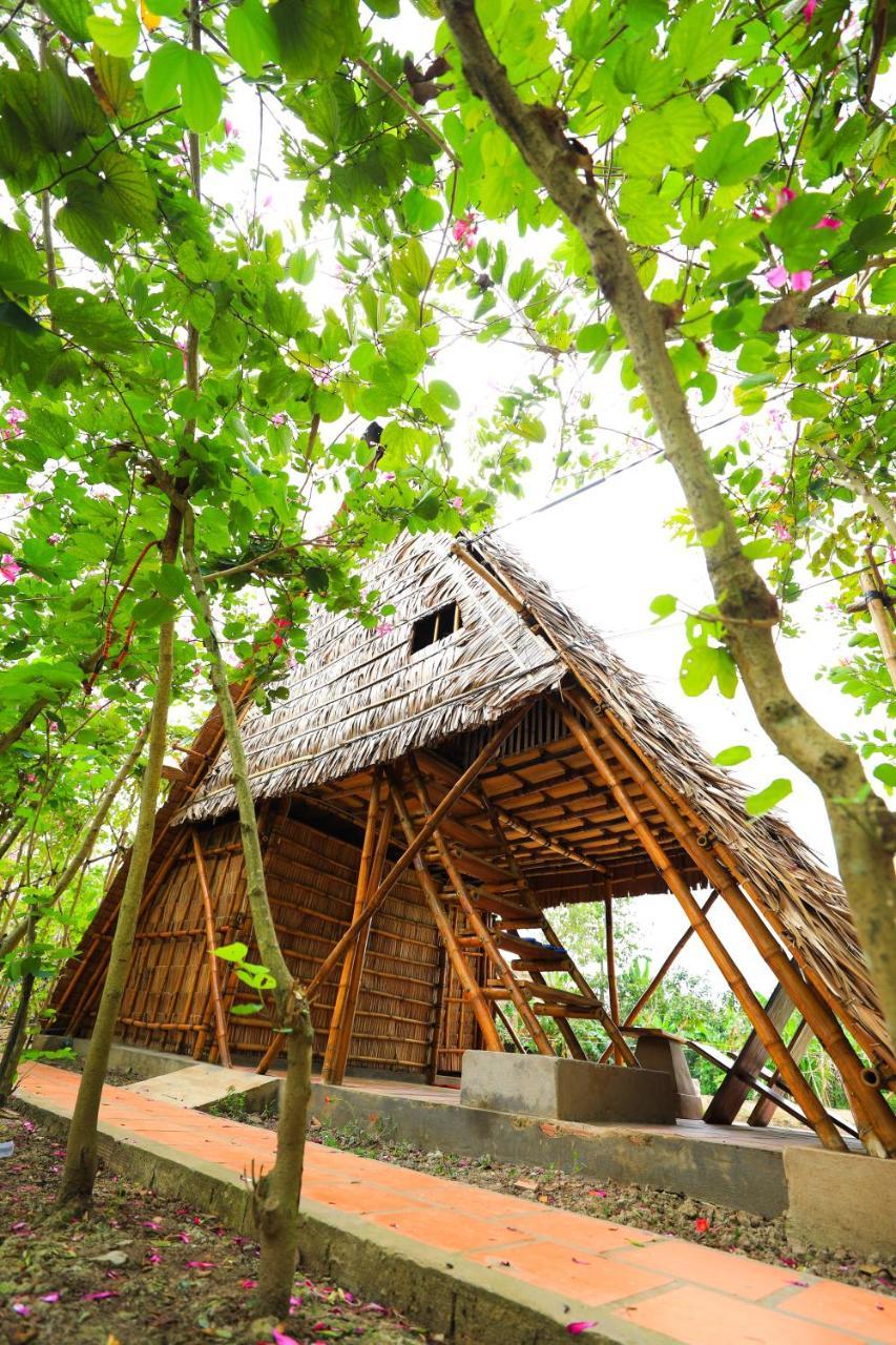 Maison En Bambou Phong-Le Vent Sa Dec Exteriör bild